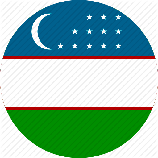 Flag of Uzbekistan Circle 512