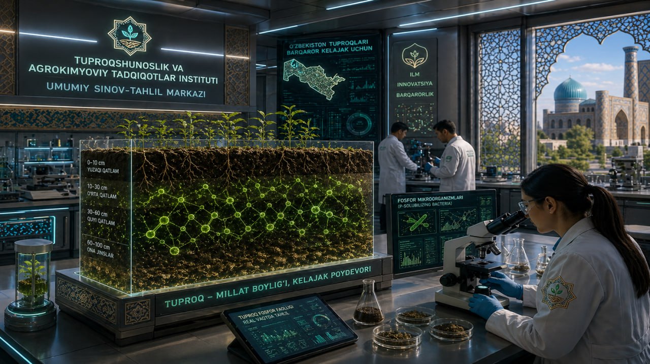Hosil moʻl boʻlishi tuproq tahliliga bogʻliq posteri