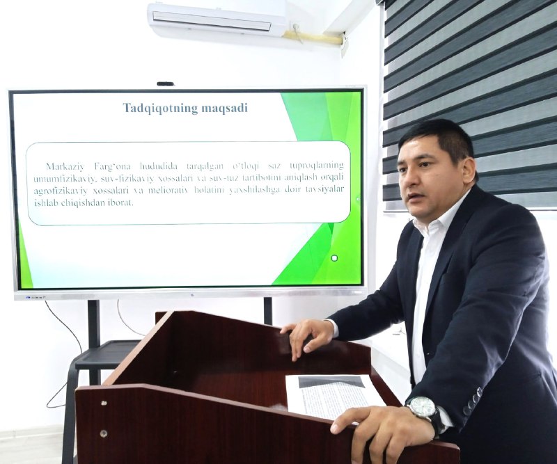 Tuproqshunoslik va agrokimyoviy tadqiqotlar instituti huzuridagi DSc.25/30.12.2019.Qx/B.43.01 raqamli qishloq…