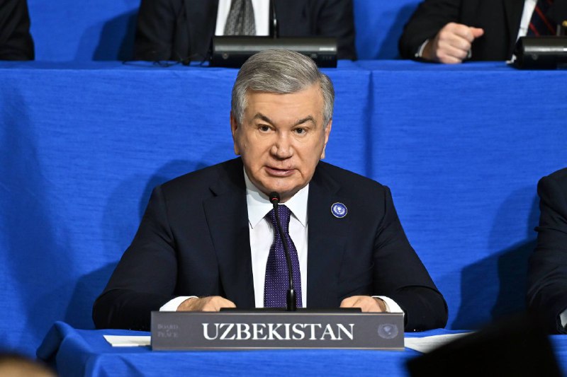 Oʻzbekiston Respublikasi Prezidenti Shavkat Mirziyoyevning Tinchlik kengashining birinchi sammitidagi nutqi
