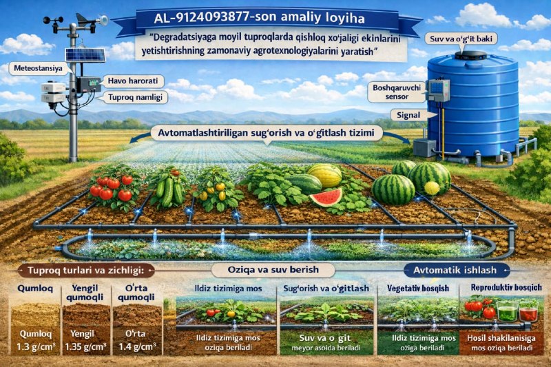 Degradatsiyaga moyil tuproqlarda samarali dehqonchilik – zamon talabi!