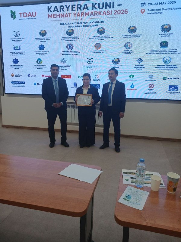 Bugun Tuproqshunoslik va agrokimyoviy tadqiqotlar instituti xodimlari Toshkent davlat agrar universitetida…
