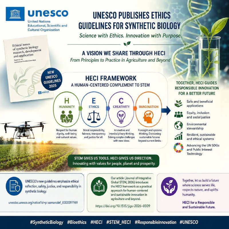 UNESCO tomonidan sintetik biologiya boʻyicha etik yoʻriqnomalarning eʼlon qilinishi juda muhim va oʻz…